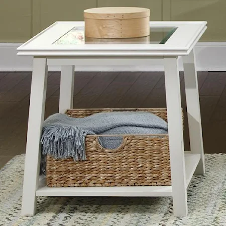 End Table with Lower Shelf